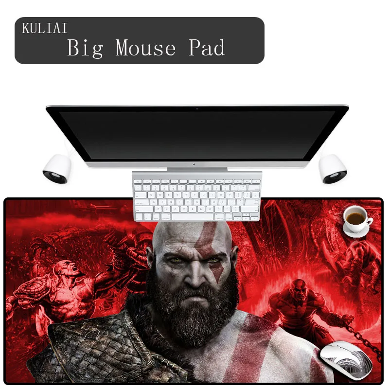 KULIAI 900 400 Keyboard Gaming Mouse Pad God of War Office Decoration