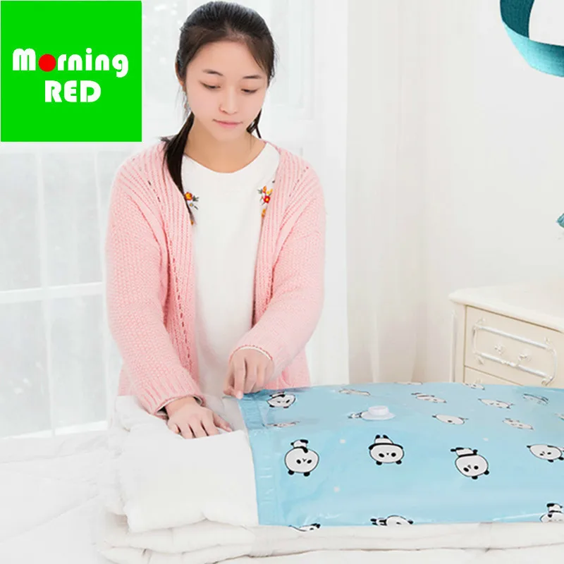 

11Pcs Set Vacuum Bag Organizer Panda Pattern Foldable Extra Large Seal Quilt Plush Toy Clothing Vacuum Compression Storage Bag