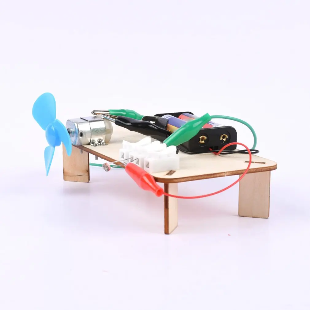 Технология мелкого производства Diy вентилятор управления светом детский ручной маленький материал изобретения пакет