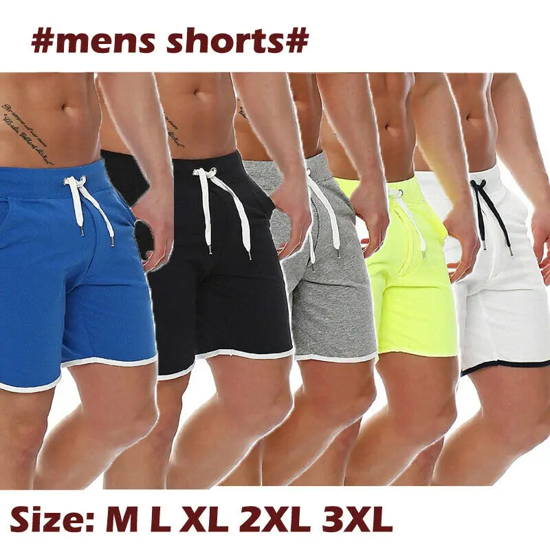 2019 New Style Fashion Hot Men's wear Shorts Bottoms Patchwork Cotton Casual String With Pocket Basketball | Спорт и развлечения