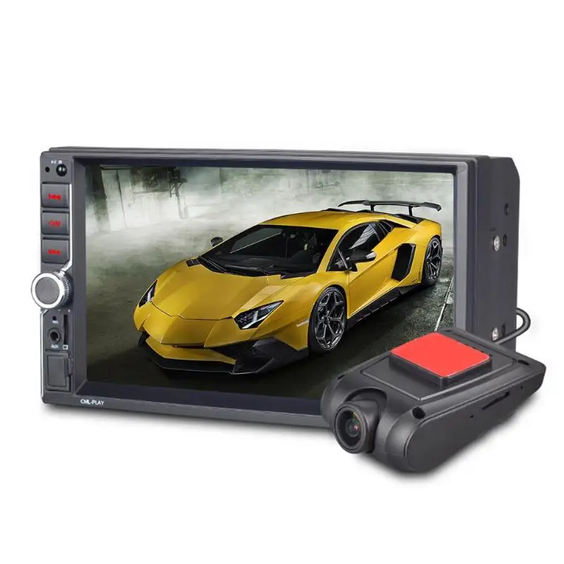 

VODOOL 2Din 7 inch Touch Screen HD Car Video Player Stereo Radio Bluetooth MP5 Player Dual USB AUX With USB DVR Driving Recorder