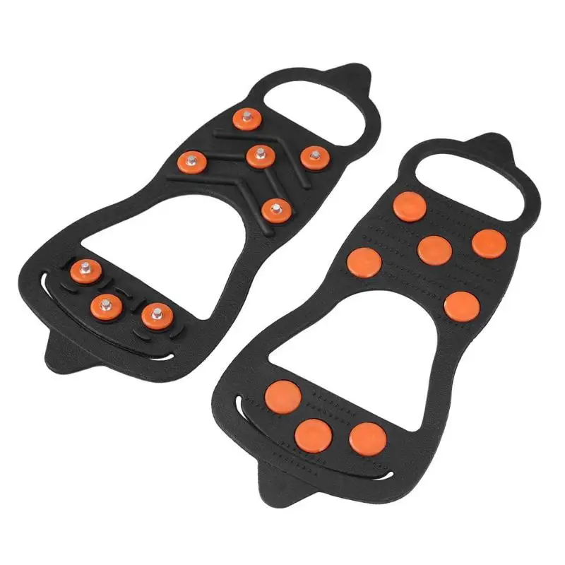 

1 Pair 8 Tooth Shoe Nail Snow Ice Climbing Non Slip Spikes Grips Crampon