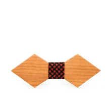 Деревообрабатывающий острый угол галстук-бабочка фабрика бревна вишневого дерева ручной резной пользовательский импортный галстук-бабочка модная индивидуальность