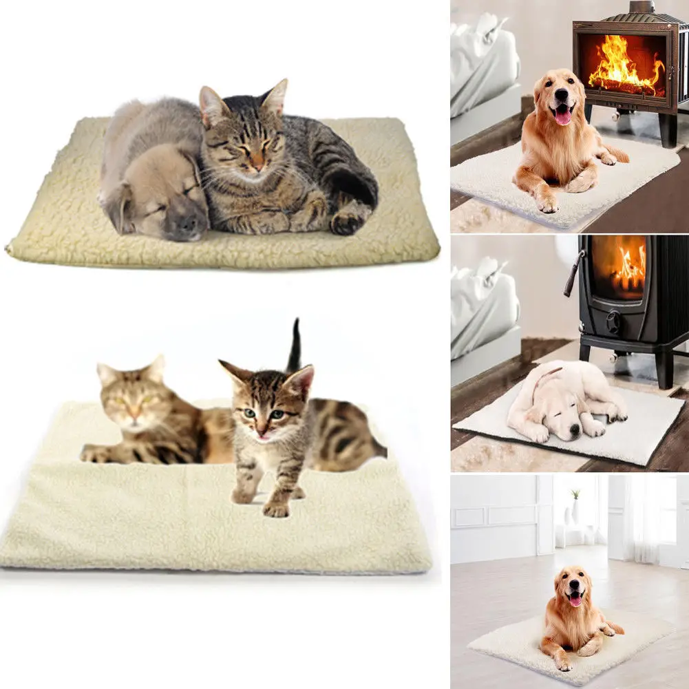 

Home Textile Large Self Heating Dog Bed Mat Soft Warm Pet Cat Rug Thermal Washable Pad Warm Carpet
