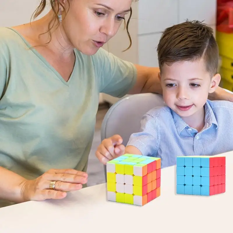 4x4x4 четыре слоя ABS магический куб обучающая головоломка Cubo magico игрушки