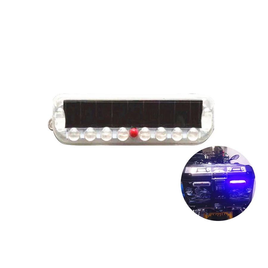 

Solar Energy Caution Light For Motorcycle Suitable Travelled Box Package LED Lights Reflecting Light