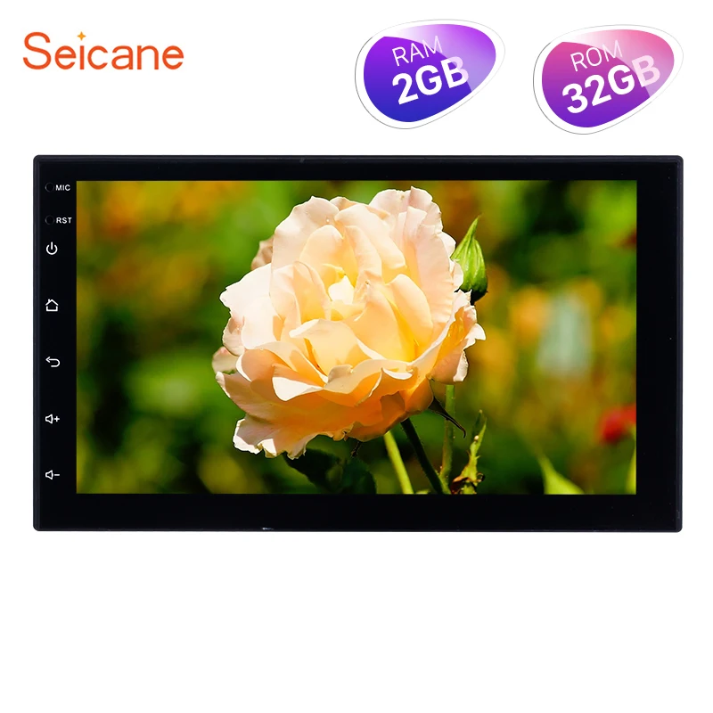 Seicane versión alta RAM 2 GB + ROM 32 GB Android 8,1 7 pulgadas 2Din coche Universal Radio GPS Multimedia reproductor de unidad para VW Nissan Kia