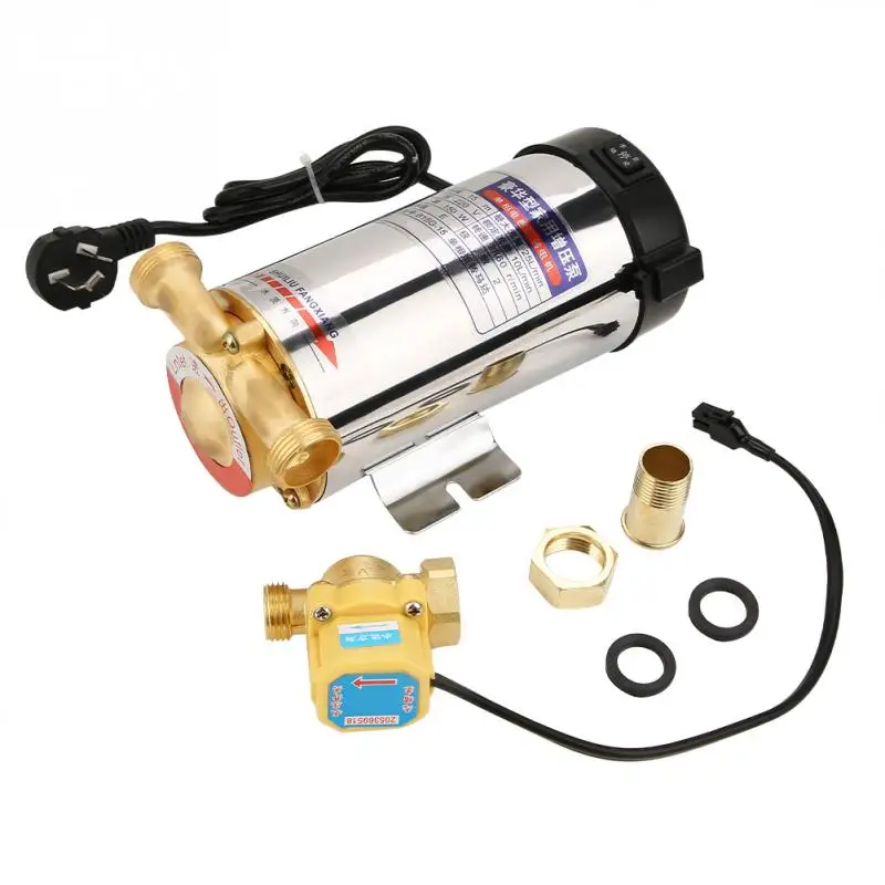 

220V Water pump 150W Auto Boost Pump Household Stainless Steel Auto Boost Pump for Tap Water Pipeline CN plug Bomba de agua