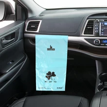 50 шт./упак. одноразовые автомобильный мешок для мусора мешок для хранения самоклеящаяся 38*18 см автомобильный Органайзер Авто спинка подвесная сумка мусорное ведро