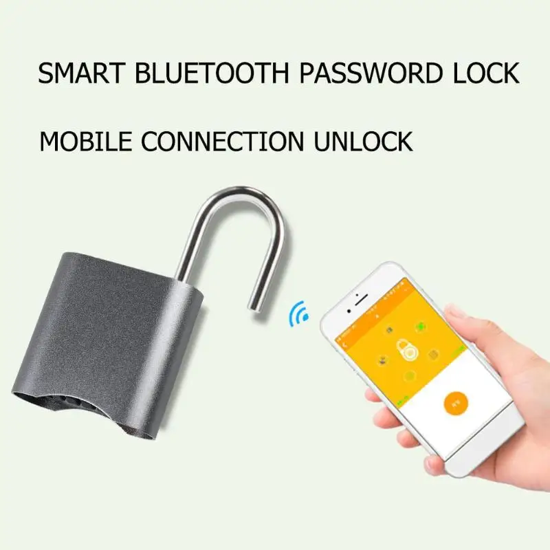 

Mini Smart Bluetooth Password Lock Phone APP Padlock Anti Theft Door Lock for Suitcases Doors Cabinets Bicycles