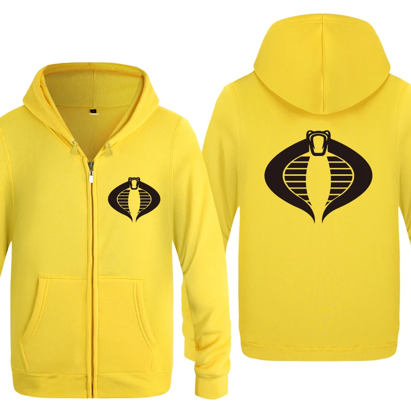 كوبرا GI جو بارد هوديس الرجال 2018 الرجال الصوف سستة بالأزرار قمصان سويت شيرت بقلنسوة