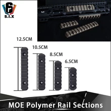 4 шт./компл. рельс нейлона Тактические Airsoft полимерная Пикатинни для емое защита для рук аксессуар