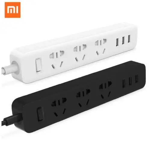 Дешево Оригинальный Xiaomi Mi мощность полосы разъем 3 USB 2A быстрой зарядки Стандартный расширители Plug Главная Электроника + EU UK US AU адаптер
