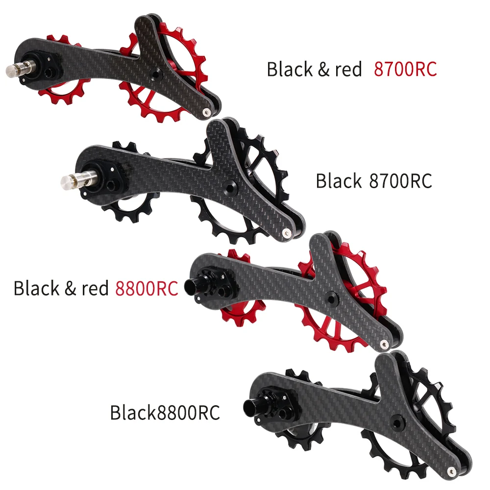 Легкий велосипедный переключатель из углеродного волокна, шкив, велосипедный задний Jockey Wheel, Набор 16T+ 12 T, керамический подшипник, направляющий ролик
