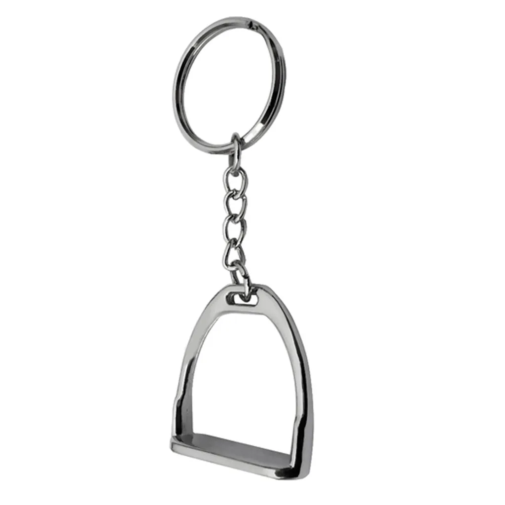 

Simple Elegant Design Western Stirrup Keychain Key Ring Hanger Tool for Men Women Bag Decoration Equestrian Equine Horse Theme