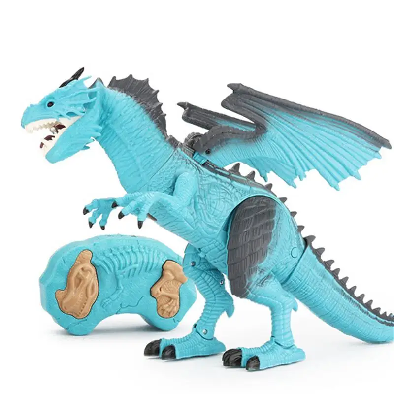 

2019 Simulation Dinosaur Remote Control Spray Dinosaur Toy Voice And Flame Model Cool Gift For Kids