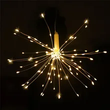 Светодиодный фейерверк свет медный провод светодиодный Сказочный свет на батарейках светодиодный свет шнура светодиодный Рождественский свет D25