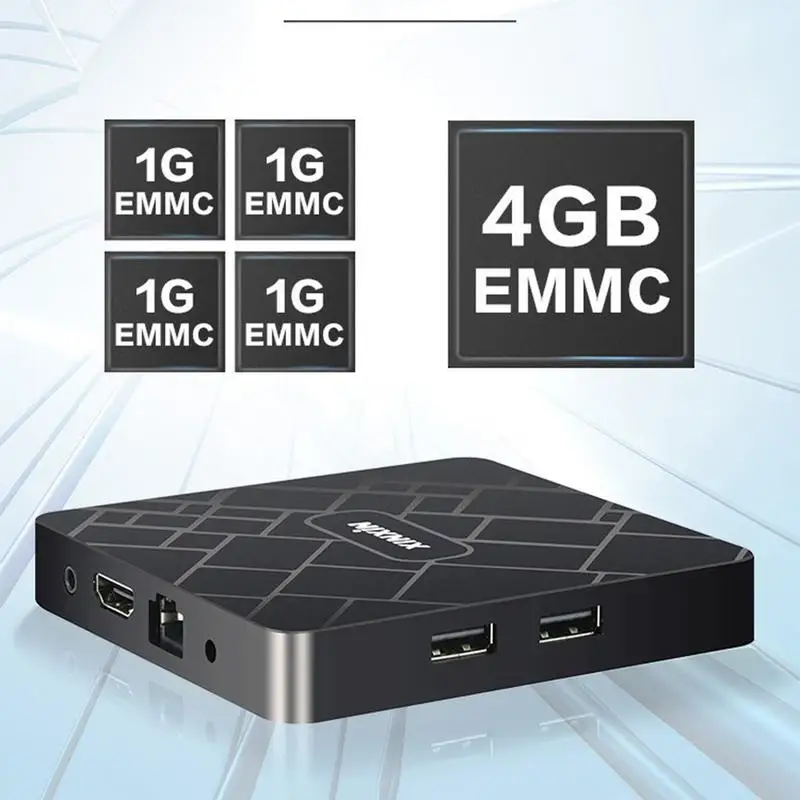 4+32 Network Player TV AI Voice Intelligent 4G Set-top Box WIFI Home Wireless Remote Control AI TV Box Smart TV 4K Set Top Box