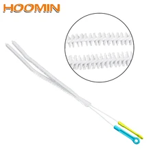 HOOMIN очиститель для волос Гибкая раковина ванна для очистки волос сливная канализационная драга крючки Стиль труба для ванной щетка Чистка канализации инструменты