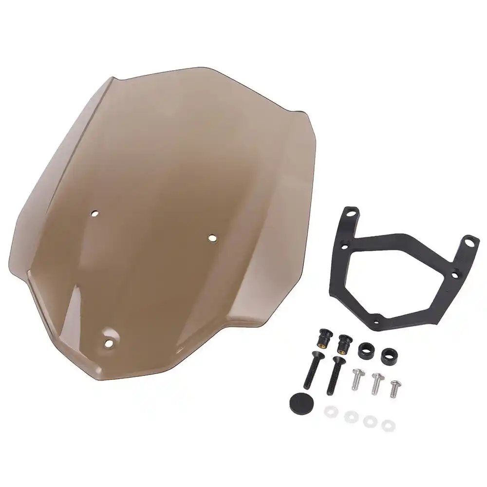 Brown LJBusRoll Double Bubble Windshield For Yamaha MT 03 MT-03 MT03 2016 2017 2018 2019 Windscreen Screen Wind Deflectors 16-19 Accessories