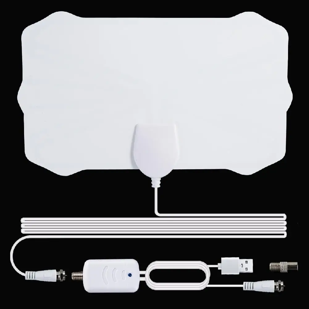 200 Mile Range TV Antenna Indoor HD Signal Amplifier Digital TV Antenna