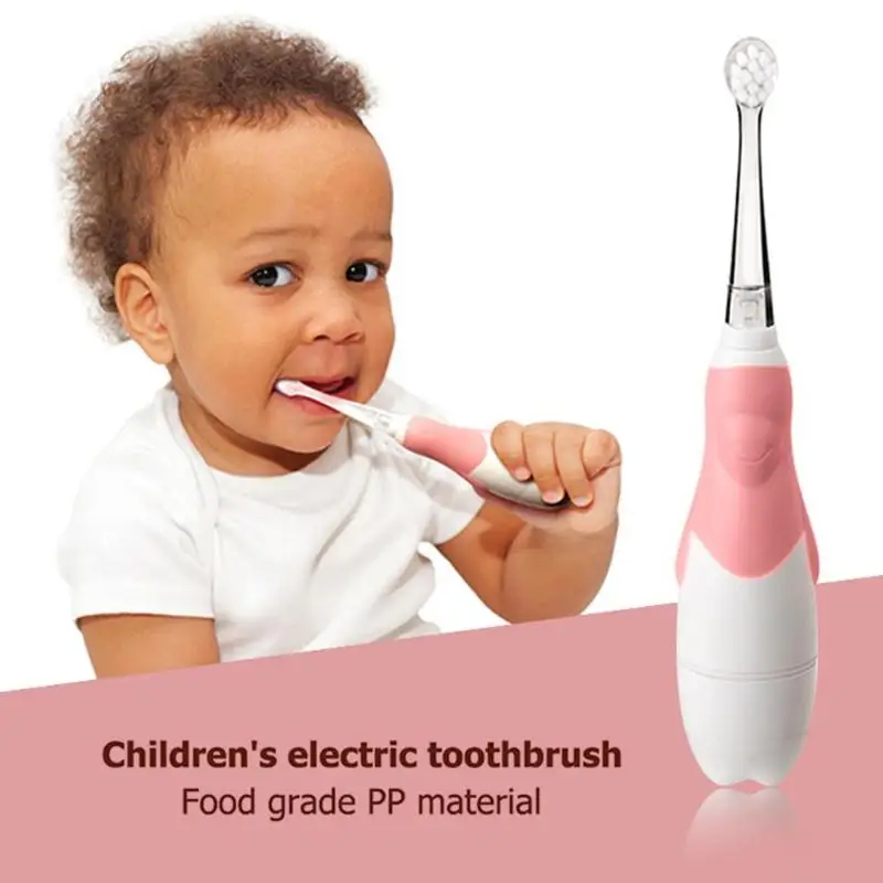 

Kids Electric Toothbrush Waterproof Soft Hair Sonic Oral Care Teether Healthy Mouth Clean Training Toothbrush for Children Baby