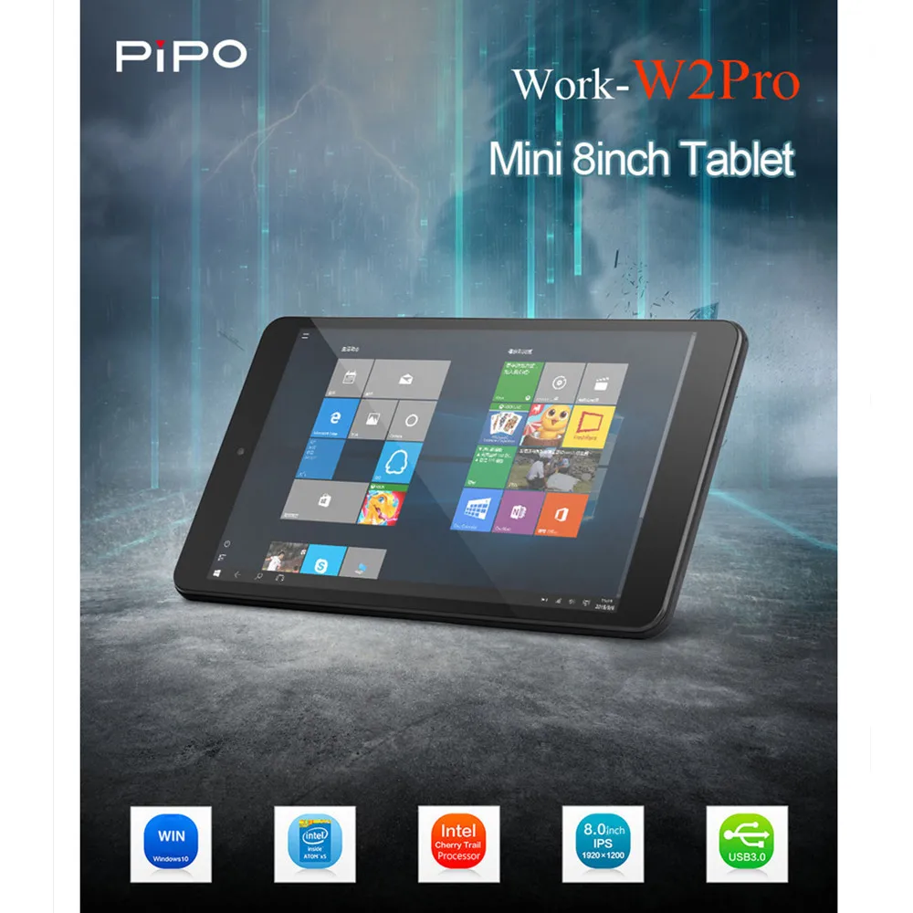 Pipo W2PRO планшетный ПК 8 дюймов Windows 10 Android 5,1 планшеты Intel Cherry Trail Z8350 4 ядра 1,44 ГГц 2 ГБ 32 ГБ 1920X1200 ips