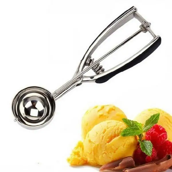 Kitchen Cookie Silver Cream Trigger Melon Steel Bakery Scoop Stainless Ice Scoops etc Ball Shop Release | Дом и сад