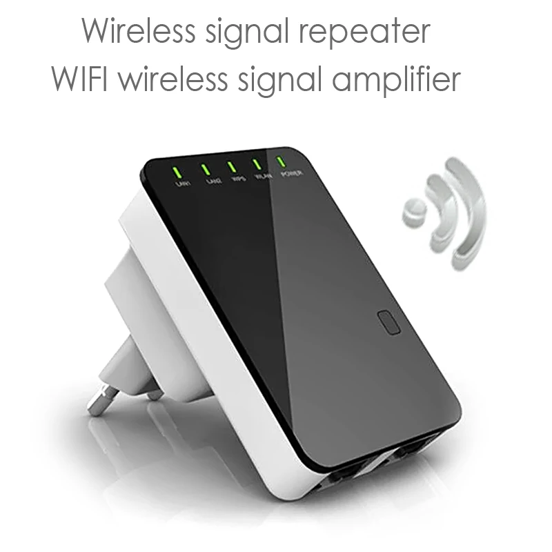 

Elisona WR02 Wireless WIFI Repeater 300Mbps Wifi Network Router Repeater Booster Signal Range Extender Amplifier EU/US/UK Plug