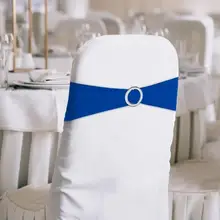 1 шт цвет случайный Slipcover эластичные чехлы для стульев для свадьбы украшения Chairband