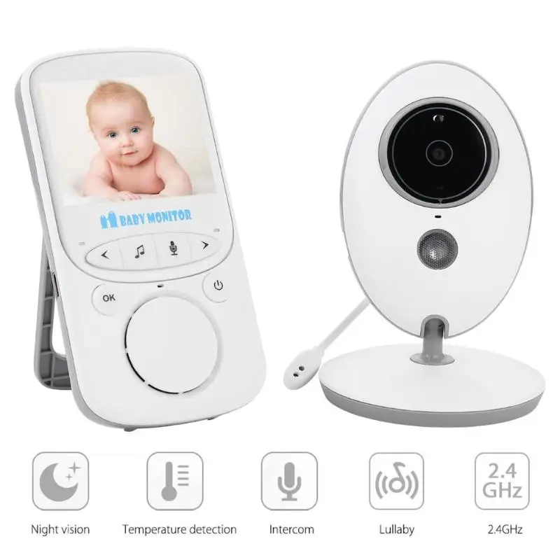 

VODOOL Wireless LCD Audio Video Baby Monitor VB605 Radio Nanny Music Intercom IR 24h Monitor Portable Baby Camera Walkie Talkie