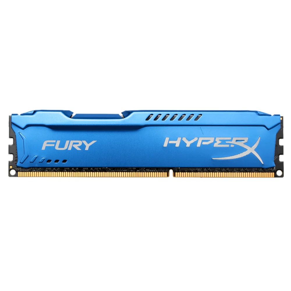 

Kingston HyperX FURY Memory RAM 4GB Desktop Memory 1866MHz DDR3 CL10 SDRAM 1.5V 240-Pin HX318C10F/4 For Desktop Blue Color Ram