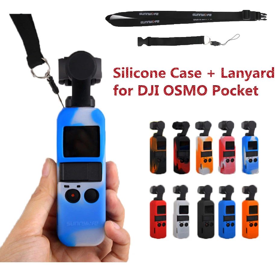 Карманный силиконовый чехол Osmo с ремешком для DJI OSMO карманный ремешок на шею