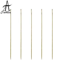 12 шт. 9 см/3,5 дюйма I-shaped иглы для плетения волос иглы для прошивки швейных ниток инструменты для изготовления париков прямые иглы