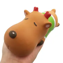 Рождественский олень Squeeze Toy лицензированный медленный рост с упаковкой восходящий крем забавные игрушки для детей снятие стресса дети