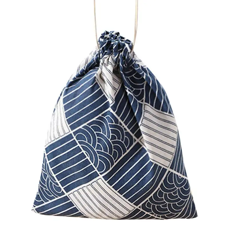 القطن و الكتان المطبوعة حقيبة التخزين الرباط جيب صندوق سفر الغداء سلة الحلوى شنطة هدايا لوازم تخزين المنزل القطن و الكتان المطبوعة حقيبة التخزين الرباط جيب صندوق سفر الغداء سلة الحلوى شنطة هدايا لوازم تخزين المنزل