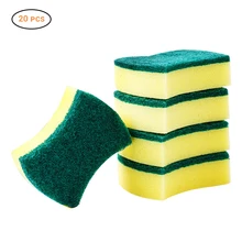 20шт 10*8*3 см желтый Меламиновый губка Ластик для кухня, ванная, офис принадлежность для чистки/мытья посуды Nano