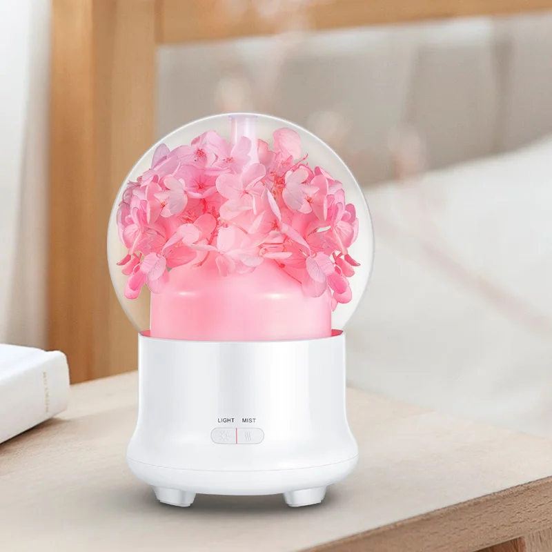 

Gift 100ML Eternal Flowers Ultrasonic Humidifier With Light Cool Mist Aromatic Essence Diffuser Enrich Moisture Humidify
