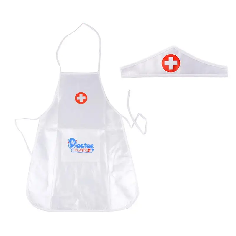 

1 Set (1 Clothing+1 Hat) Doctor Clothing Toys Children Play Role Play Doctor For Children Nurse Doctor Performing Birthday Gift