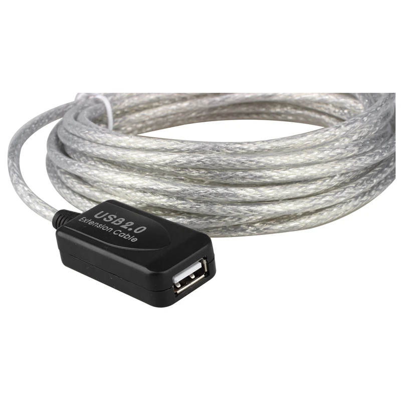 5 м USB 2,0 Активный репитер кабель удлинитель увеличивает длину кабеля вашего устройства без потери сигнала и выходной мощности