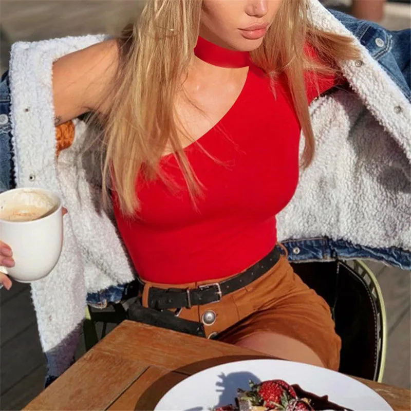 2019 الرسن واحدة الكتف نحيل ارتداءها النساء طويلة الأكمام مثير عارية الذراعين ارتداءها يوتار قمم بذلة السروال القصير مثير 2019 الرسن واحدة الكتف نحيل ارتداءها النساء طويلة الأكمام مثير عارية الذراعين ارتداءها يوتار قمم بذلة السروال القصير مثير