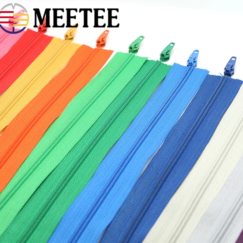 

5 Meter 3# nylon zipper DIY handmade bags Tent Backpack sofa cover Home textile zippers Free gift zipper head puller