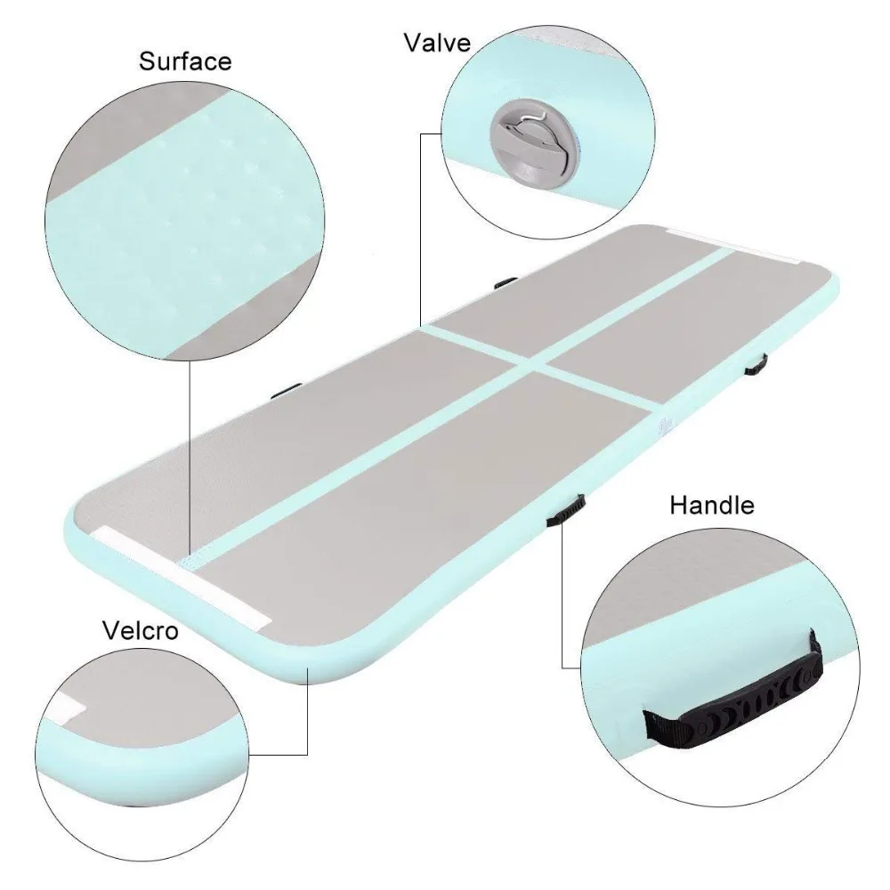 Airtrack 100x300x10 см надувные Дешевые гимнастические Матрасы для тренажерного зала с барабаном воздушные дорожки для пола цветные Tumbling воздушные дорожки для продажи