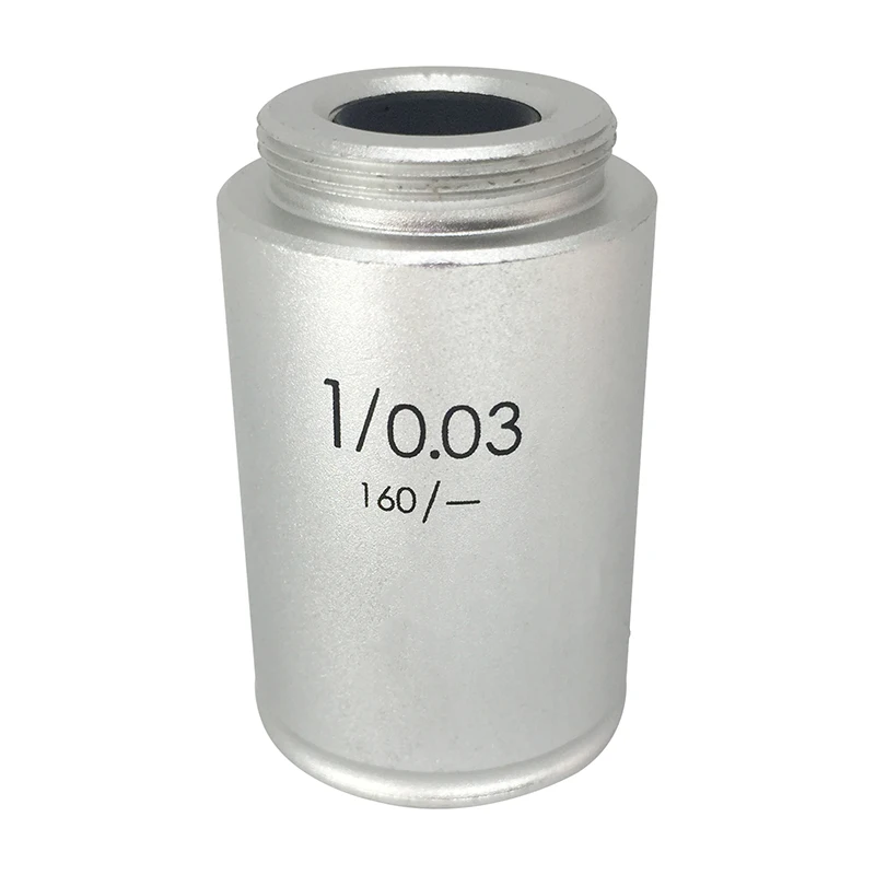 1X 2X Achromatic Objective Lens Infinity Objective for 195 Biological Microscope Accessories with RMS Thread Low Magnification