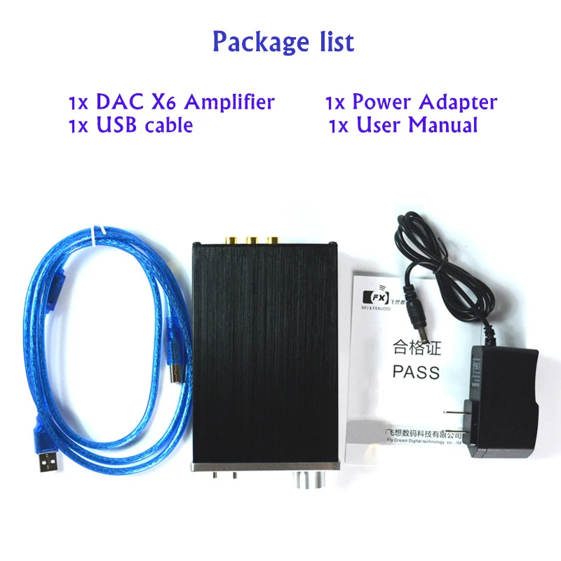 FX-Audio DAC X6 Professional Headphone Amplifier USB Coaxial Optical DAC HiFi Audio Decoder Digital Amplifier 16Bit/192KHz