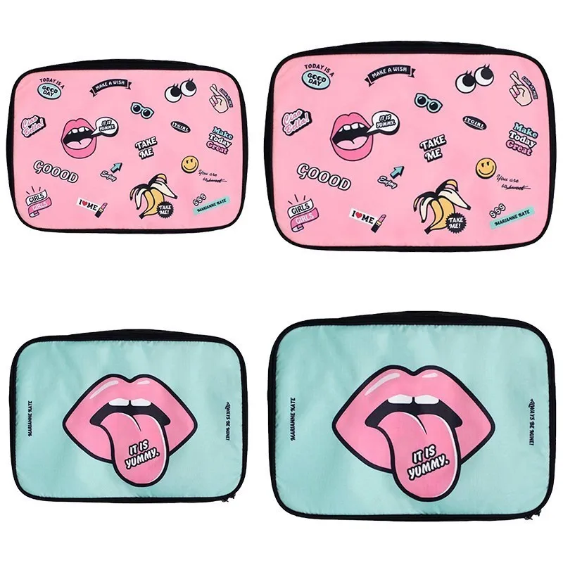 

Portable Travel Cosmetics Storage Bags Large Capacity Waterproof Women Carry-on Storage Bag Multifunctional Cartoon Prints Bags