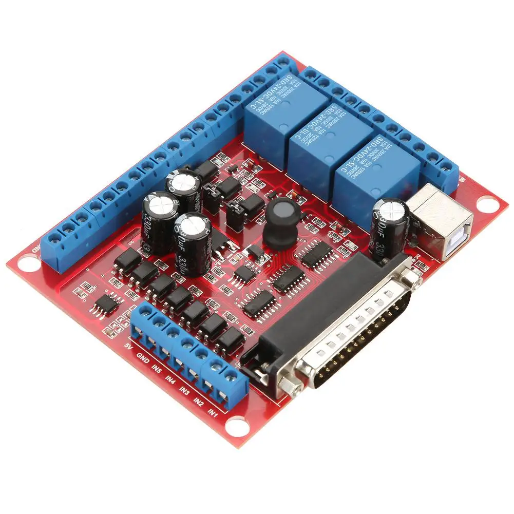 

DIY CNC 6 Axis MACH3 Engraving Machine Interface Board High Quality CNC 6 Axis Interface Board