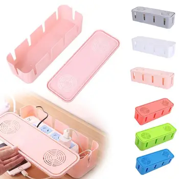 

Table Top Socket Storage Box Power Strip Fixed Take-Up Box Power Cord Socket Data Cable Storage Finishing Box Quick Delivery