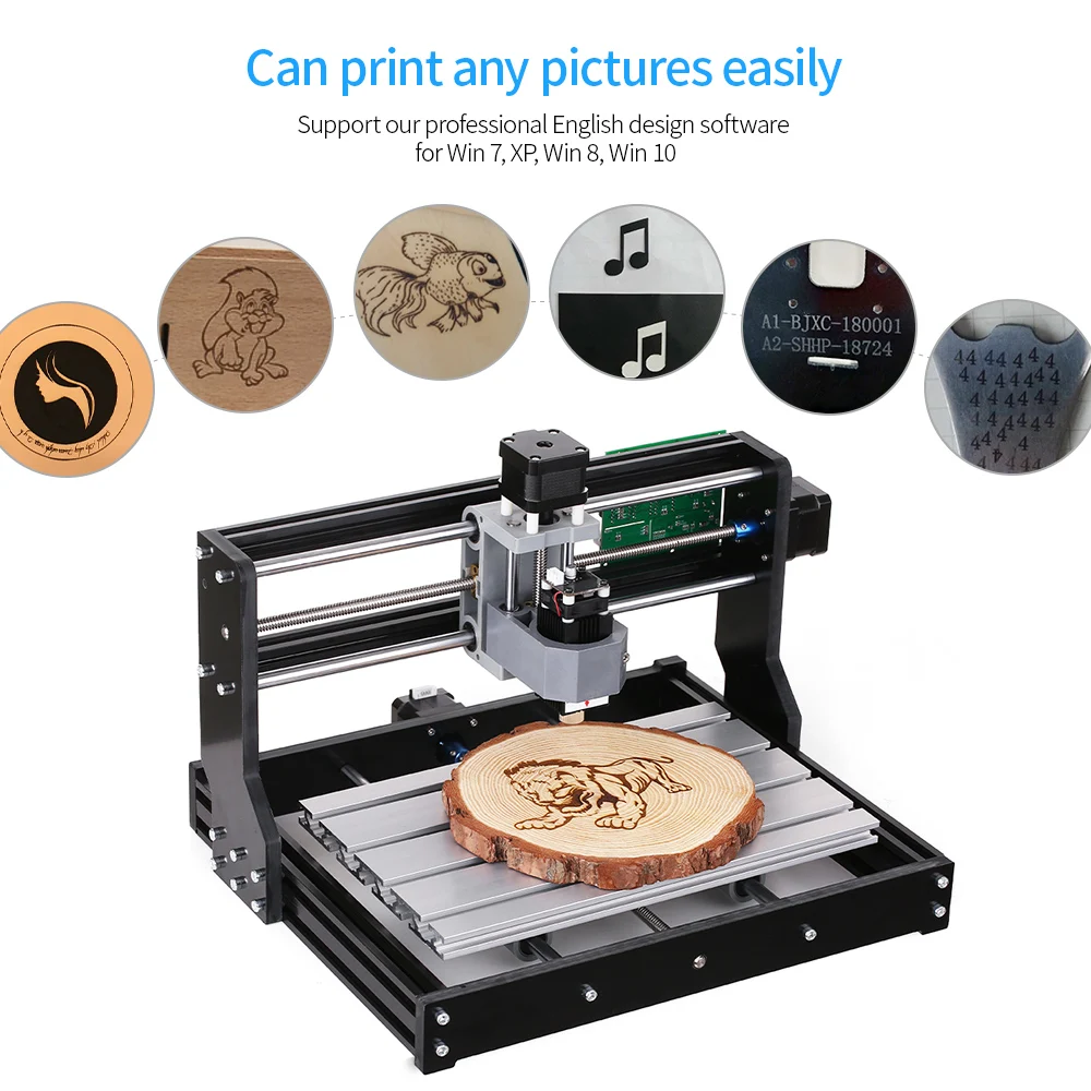 CNC3018PRO Mini CNC Engraving Machine,Pcb Milling Machine,Wood Router,Laser Engraving,CNC Router GRBL Control,Craved metal