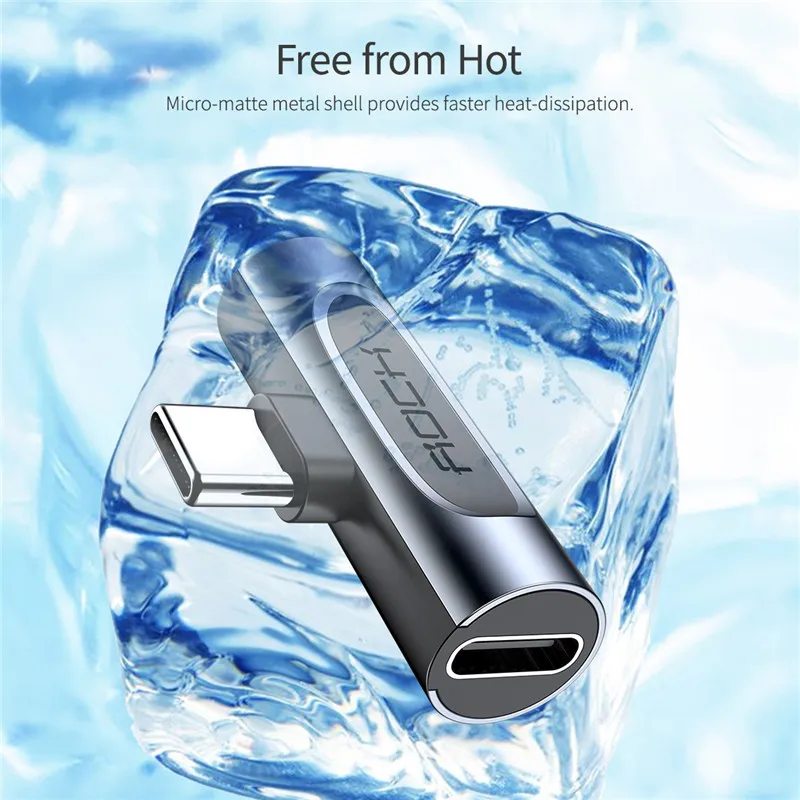 Rock USB C Aux Adapter Type C to Type-c & 3.5mm audio Cable Female Headphone Jack Aux Splitter USB-c Charging For Huawei Macbook